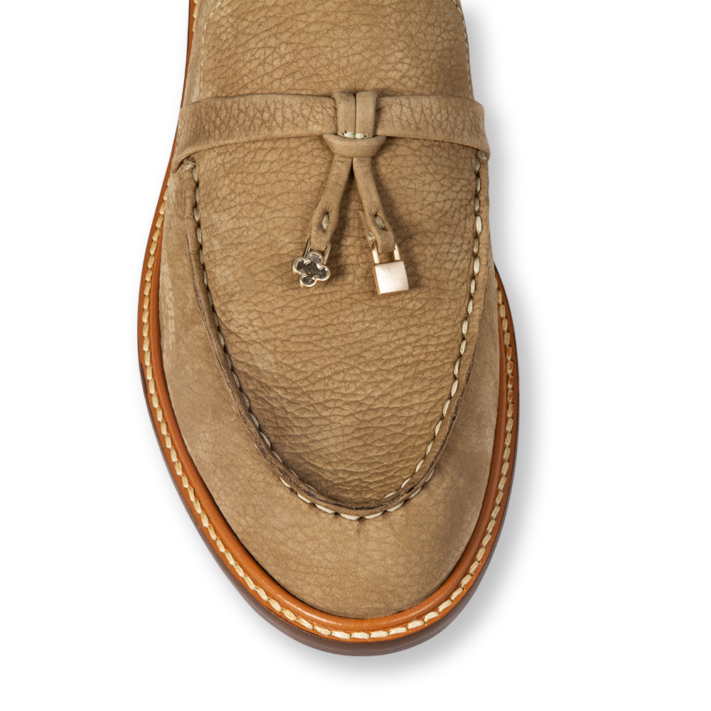 LOAFER MOCASSIM VERDE ALBERO COURO NOBUCK image number 2