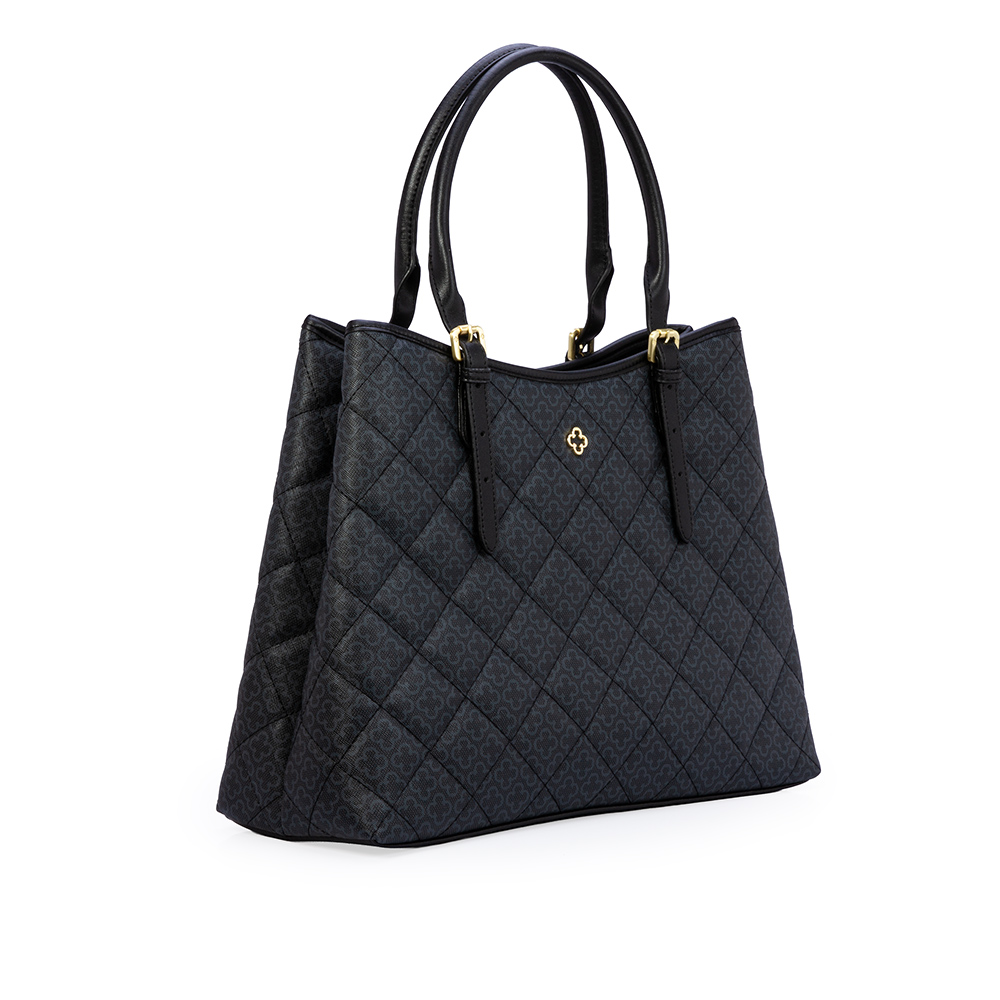 BOLSA SHOPPER PRETA MONOGRAMA image number 1