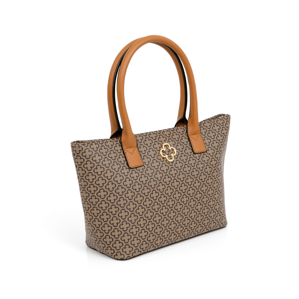BOLSA SHOPPER CARAMELO MONOGRAMA image number 3