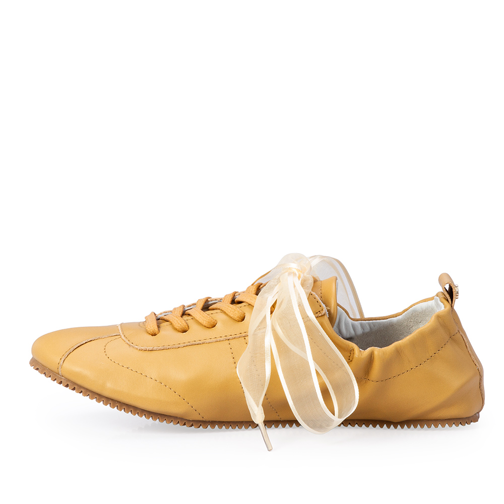 T&Ecirc;NIS FEMININO BEGE SAVANA DE COURO BALLERINA SNEAKERS image number 2