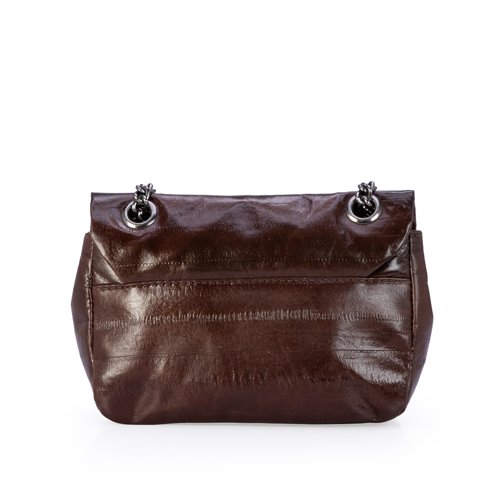 BOLSA PEQUENA MARROM CACAU COURO MINI OL&Iacute;VIA image number 2