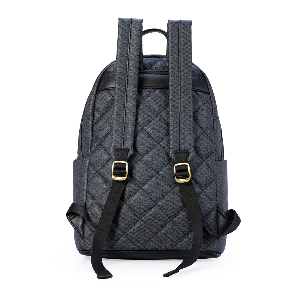 MOCHILA FEMININA PRETA MONOGRAMA image number 2