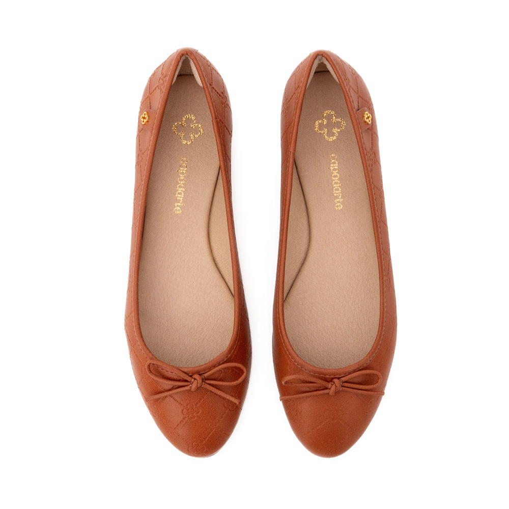 SAPATILHA CARAMELO CAMEL MONOGRAMA LAÇO image number 4