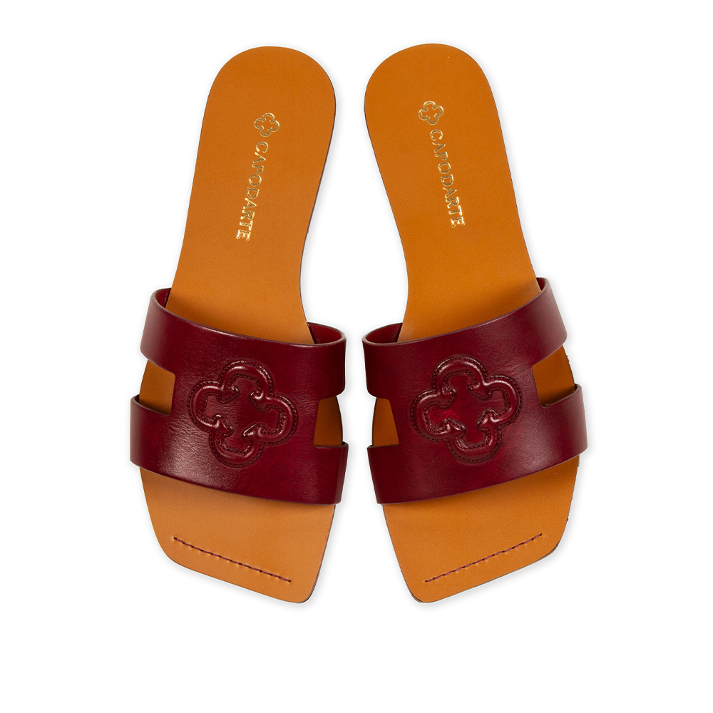 CHINELO BICO QUADRADO COURO AMARONE image number 4