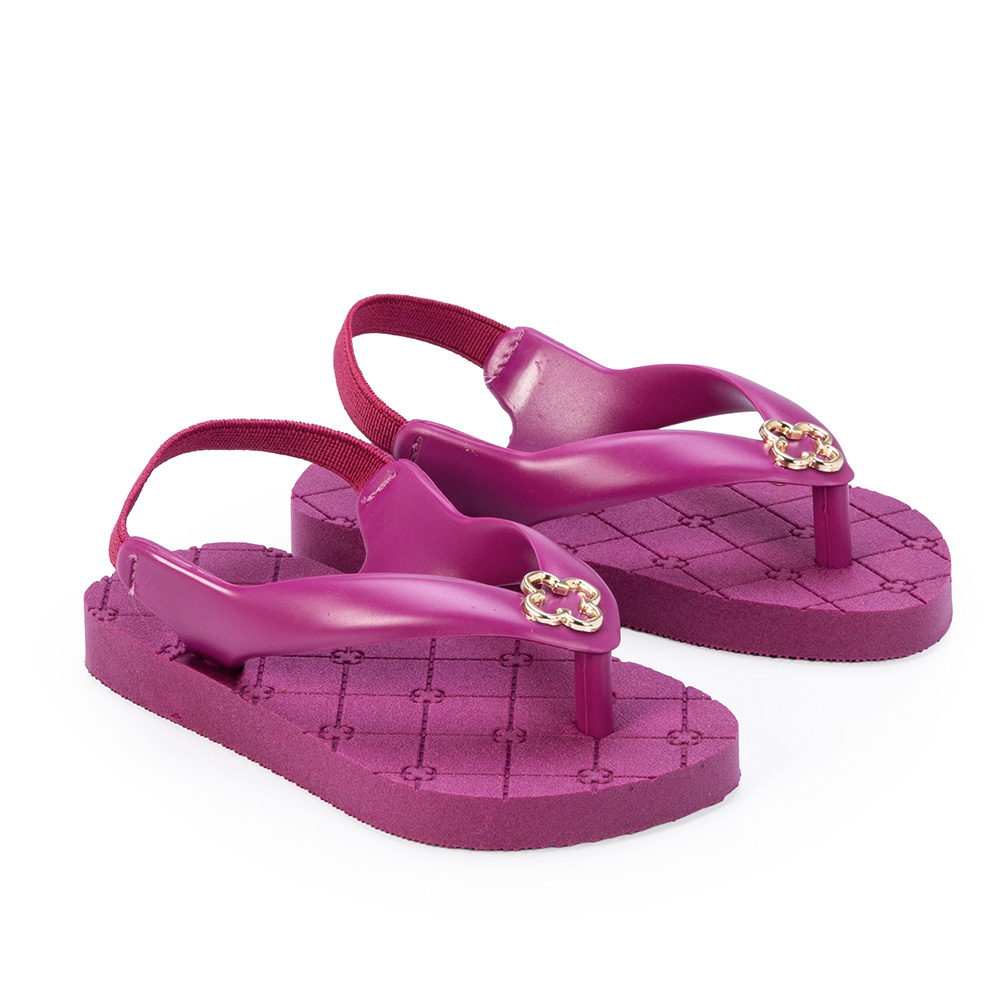 CHINELO BEB&Ecirc; ROSA F&Uacute;CSIA COM TIRA EL&Aacute;STICA INJETADO image number 1