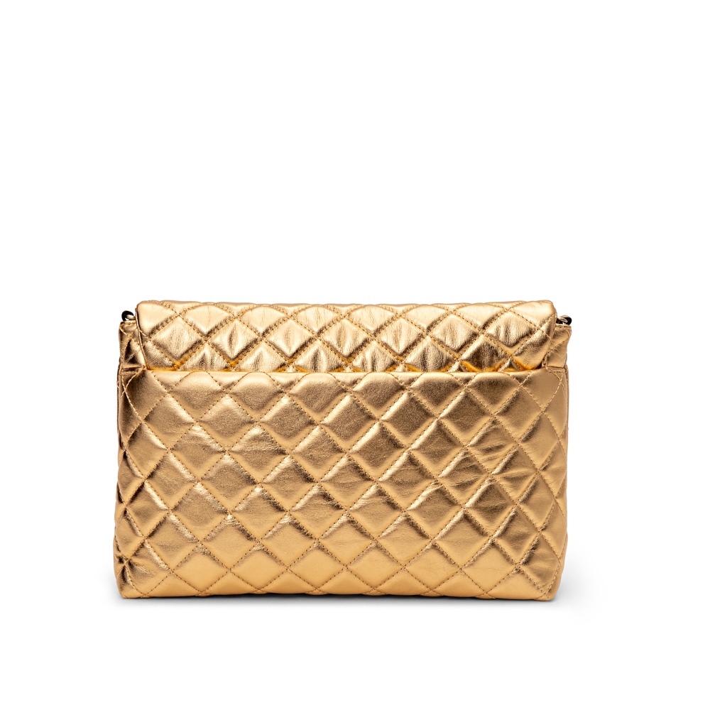 BOLSA DOURADA DE COURO MATELASSÊ SHOULDER BAG image number 2