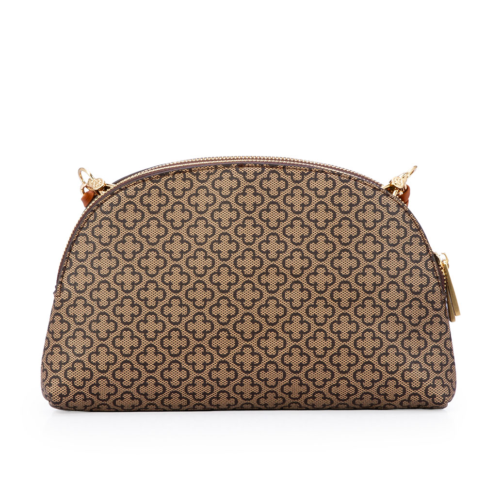 BOLSA M&Eacute;DIA CARAMELO MONOGRAMA AL&Ccedil;A TRAN&Ccedil;ADA image number 2