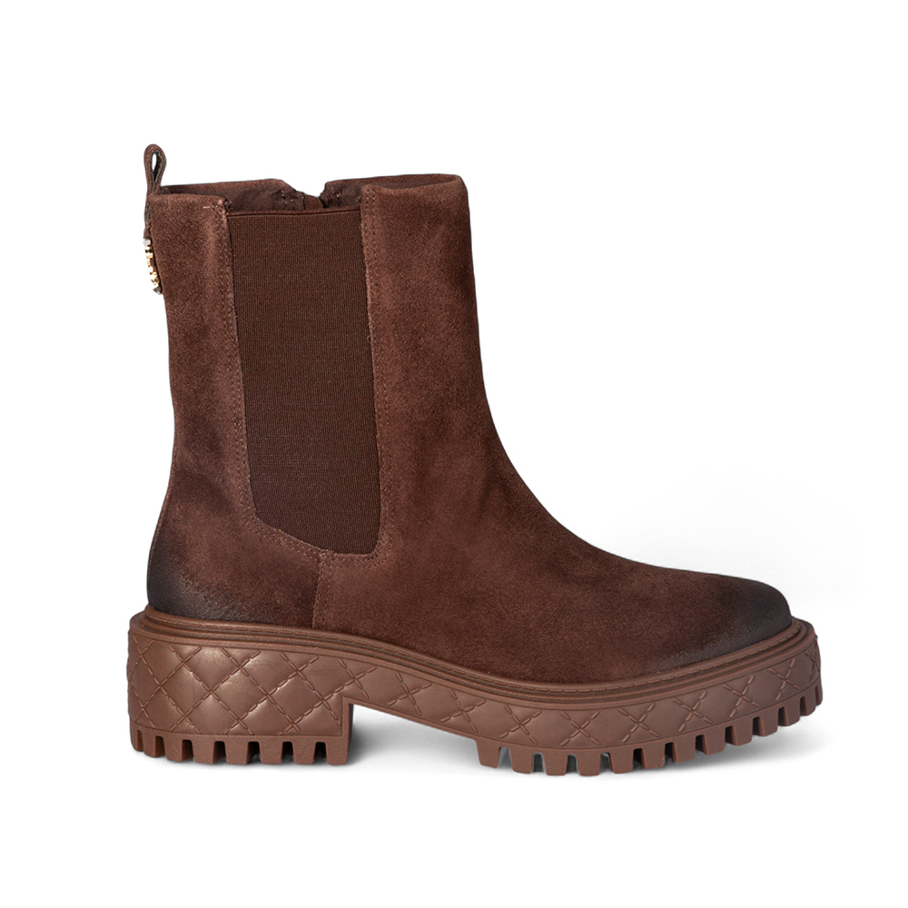 BOTA CANO M&Eacute;DIO MARROM CAMUR&Ccedil;A SUEDE image number 0