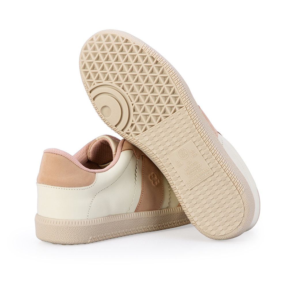 T&Ecirc;NIS FEMININO NUDE SEDA COURO NOBUCK AMARRA&Ccedil;&Atilde;O image number 3