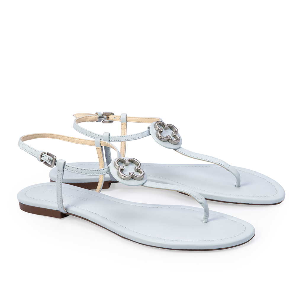 SAND&Aacute;LIA RASTEIRA AZUL TURMALINA DE COURO image number 2