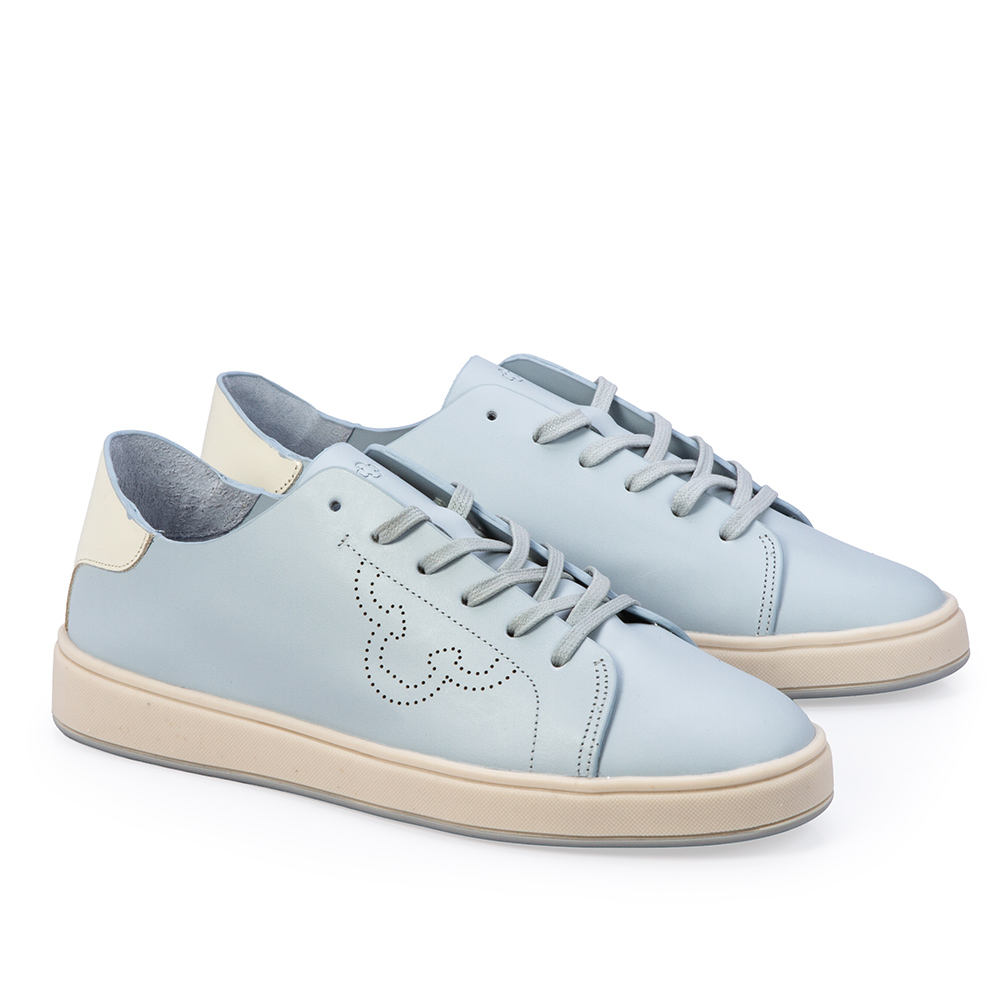 T&Ecirc;NIS CASUAL AZUL TURMALINA DE COURO AMARRA&Ccedil;&Atilde;O FEMININO image number 2