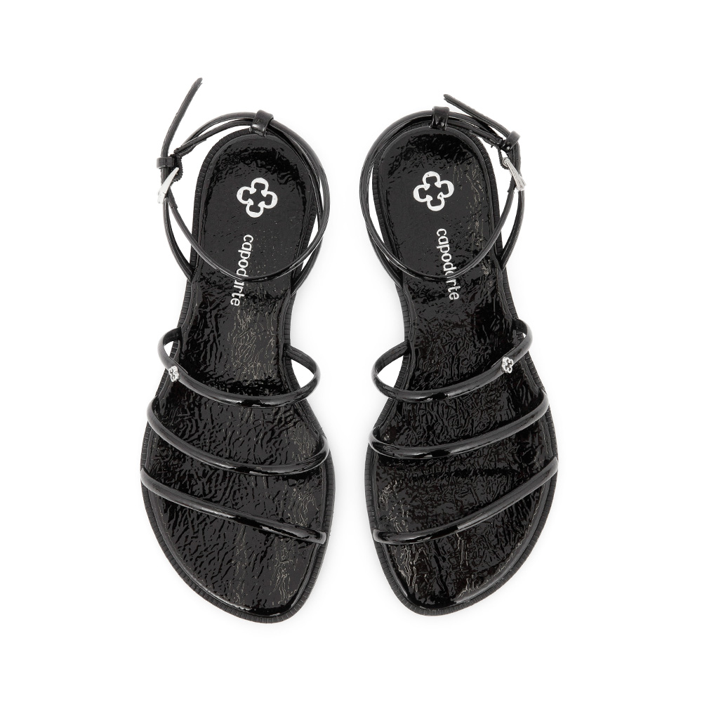 SAND&Aacute;LIA RASTEIRA PRETA GLOSSY image number 4