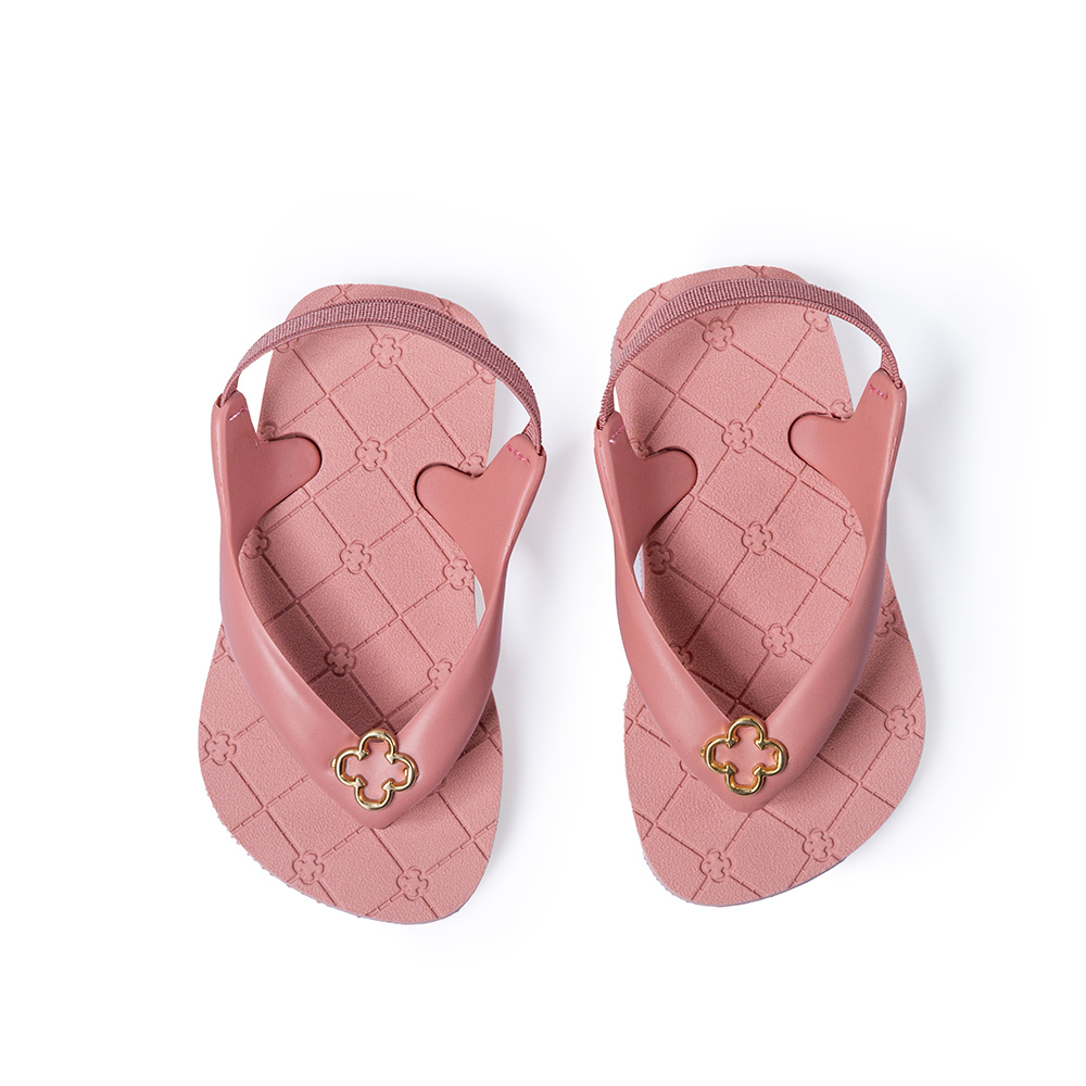 CHINELO BEBÊ ROSÊ MONOGRAMA COM ELÁSTICO image number 4