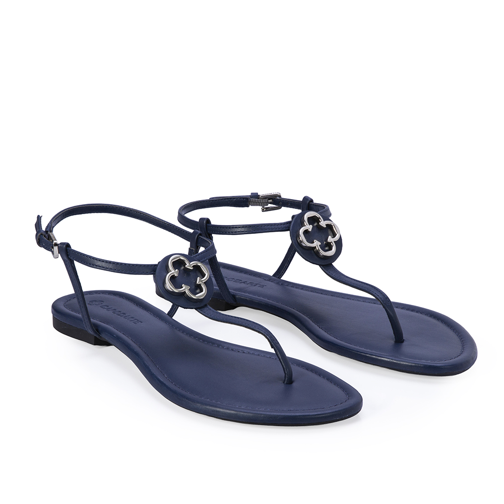 SANDÁLIA RASTEIRA MARINHO AZZURRO DE COURO image number 1