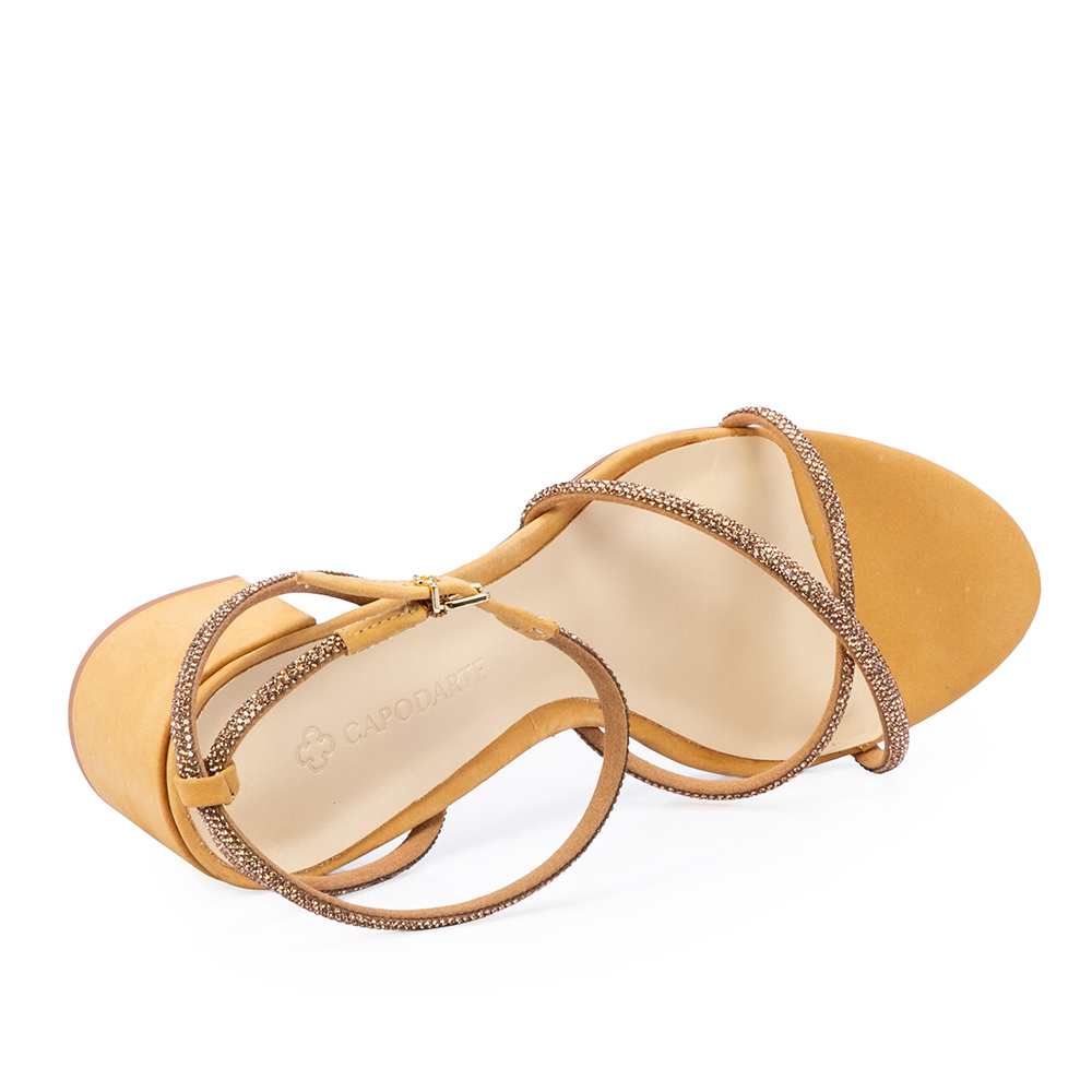 SAND&Aacute;LIA BEGE SAVANA SALTO BLOCO HOTFIX image number 4