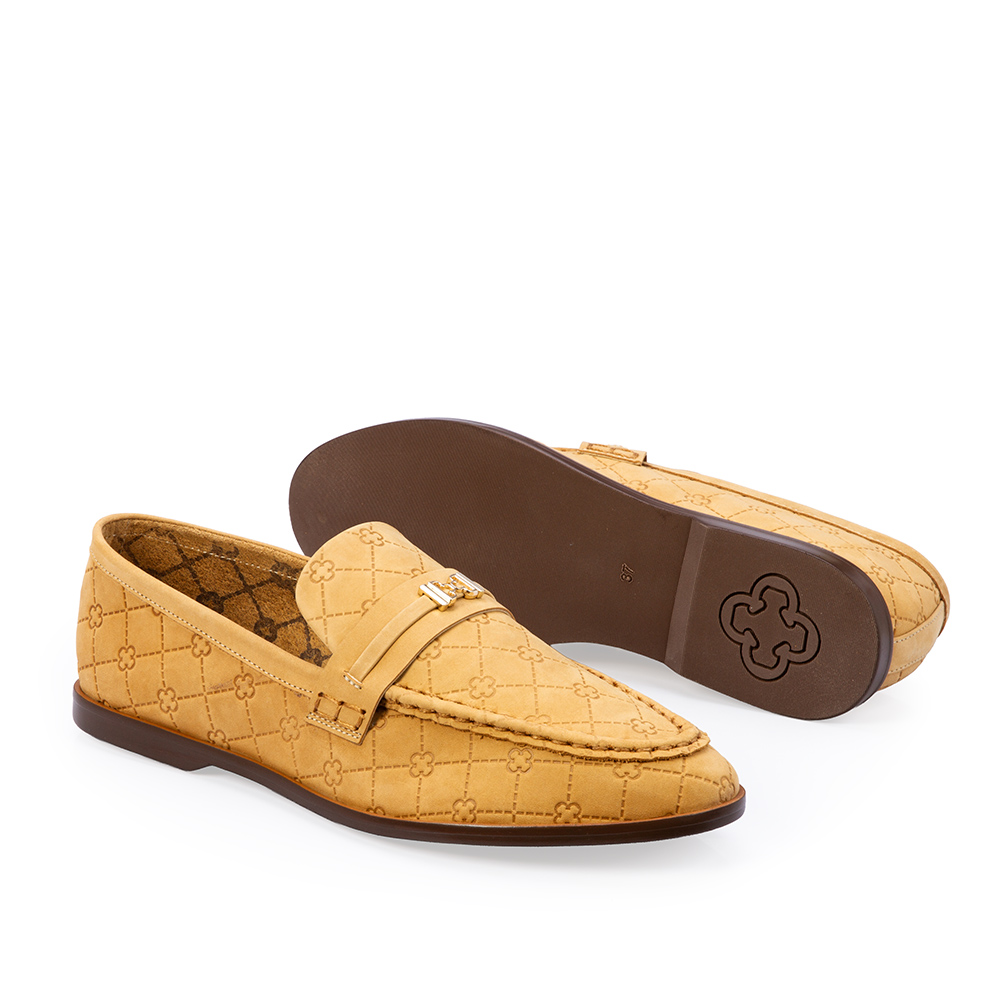 LOAFER MOCASSIM BEGE SAVANA COURO NOBUCK MONOGRAMA image number 3