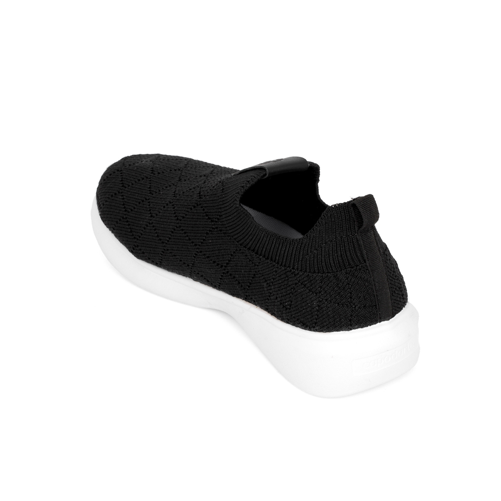 TÊNIS SLIP ON KNIT MATELASSÊ PRETO FEMININO image number 2
