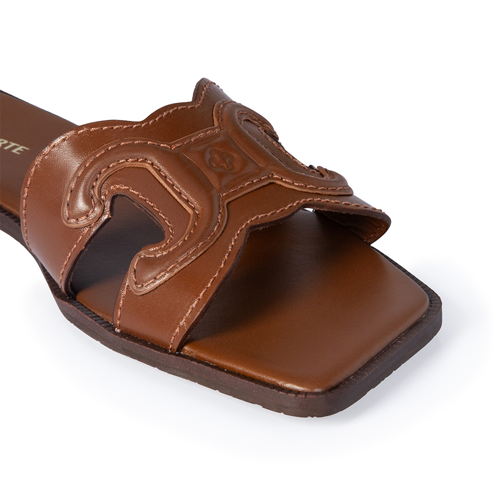 CHINELO RASTEIRO MARROM MOGNO DE COURO image number 3