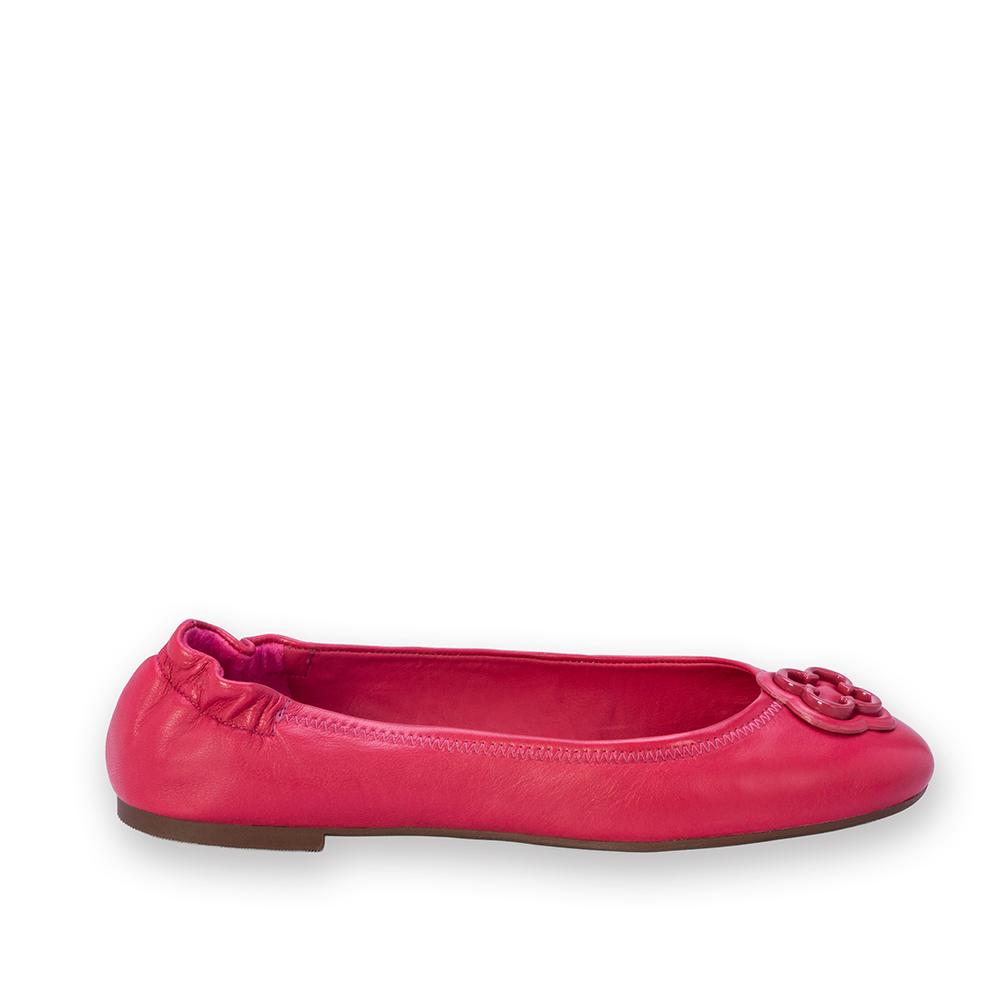 SAPATILHA INFANTIL VERMELHA RUBI DE COURO image number 0