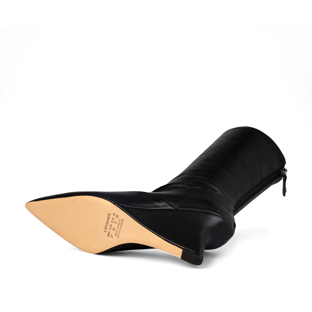BOTA CANO LONGO PRETA STRETCH SALTO ANABELA image number 3