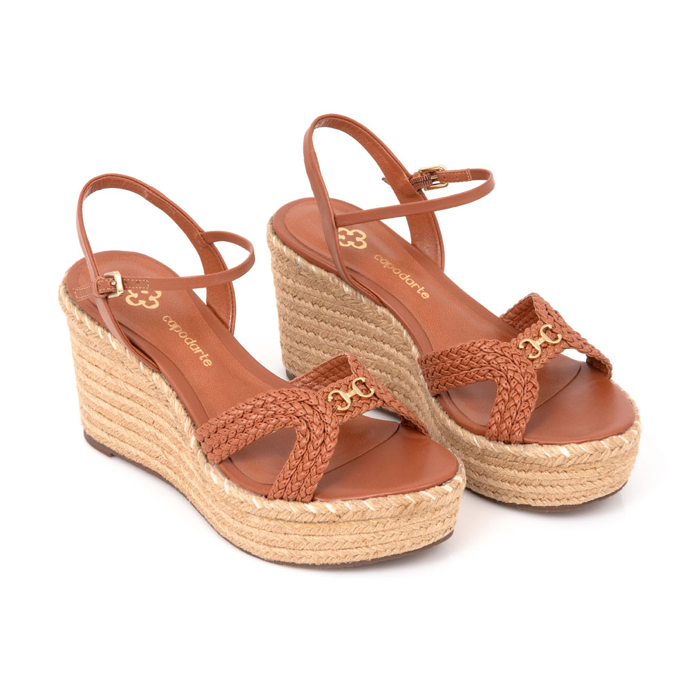 SAND&Aacute;LIA SALTO ANABELA CARAMELO CAMEL TRAN&Ccedil;ADA image number 1