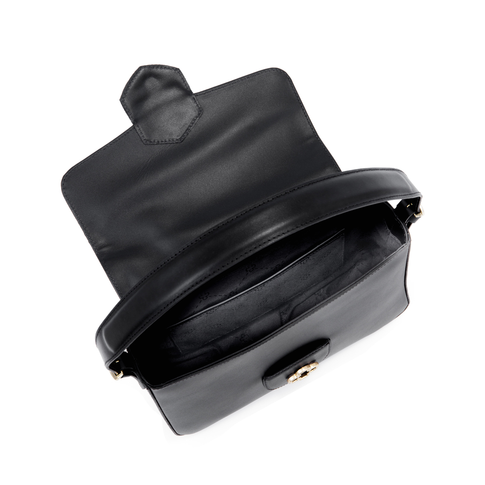 BOLSA CAPODARTE COURO ATANADO PRETA image number 4