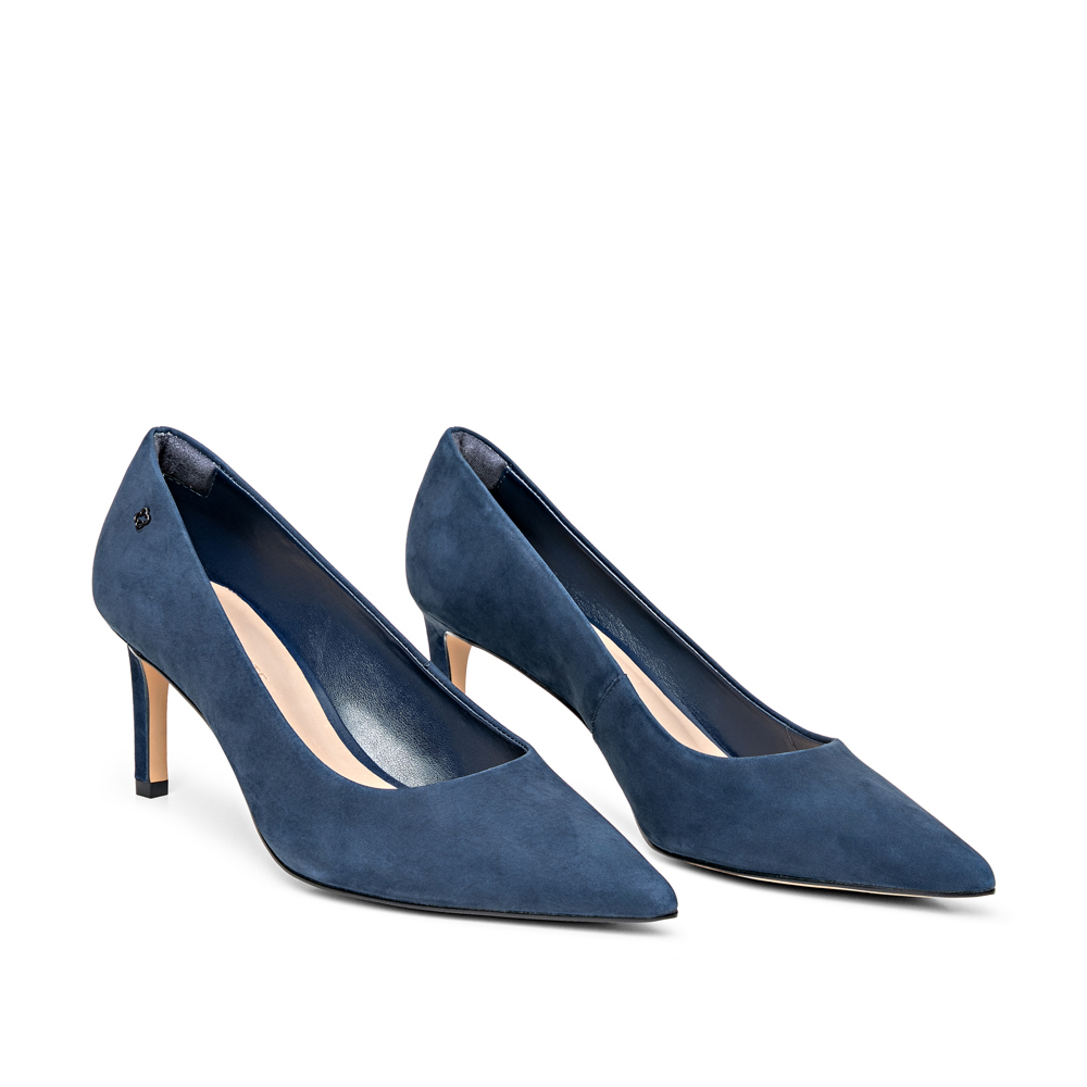 SCARPIN SALTO ALTO MARINHO AZZURRO COURO NOBUCK image number 1