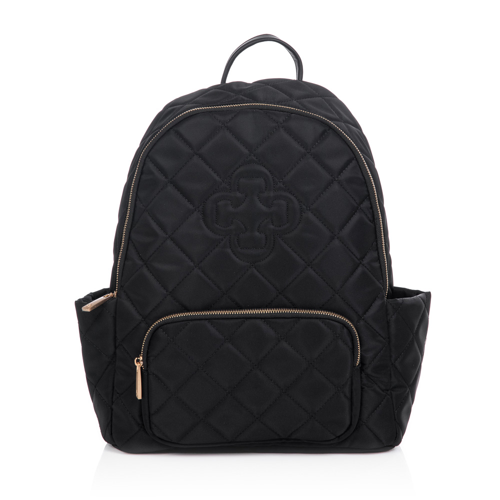 MOCHILA FEMININA PRETA NYLON MATELASS&Ecirc; image number 0