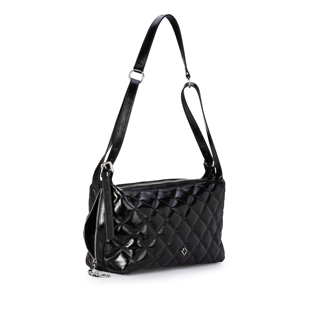 BOLSA SHOULDER BAG COURO PRETA image number 3