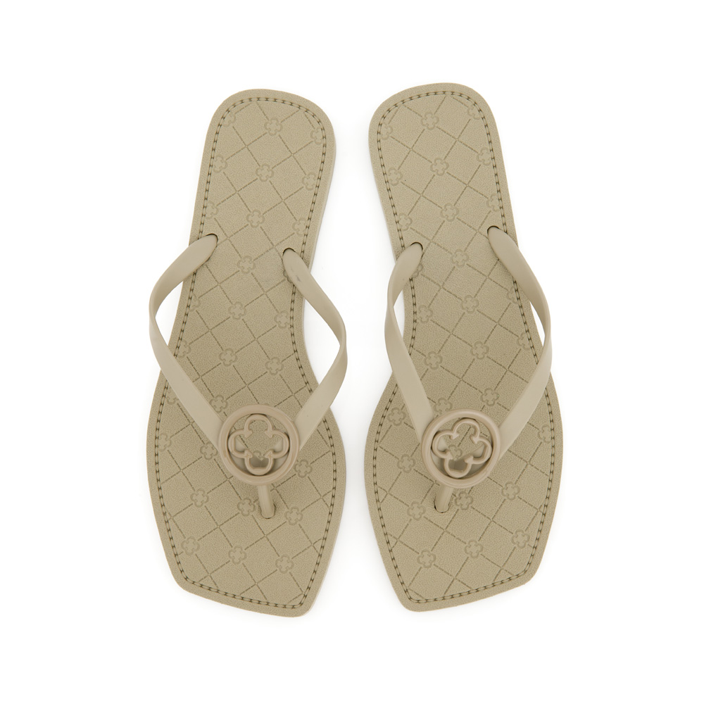 CHINELO DE DEDO VERDE ALBERO BICO QUADRADO MONOGRAMA image number 4