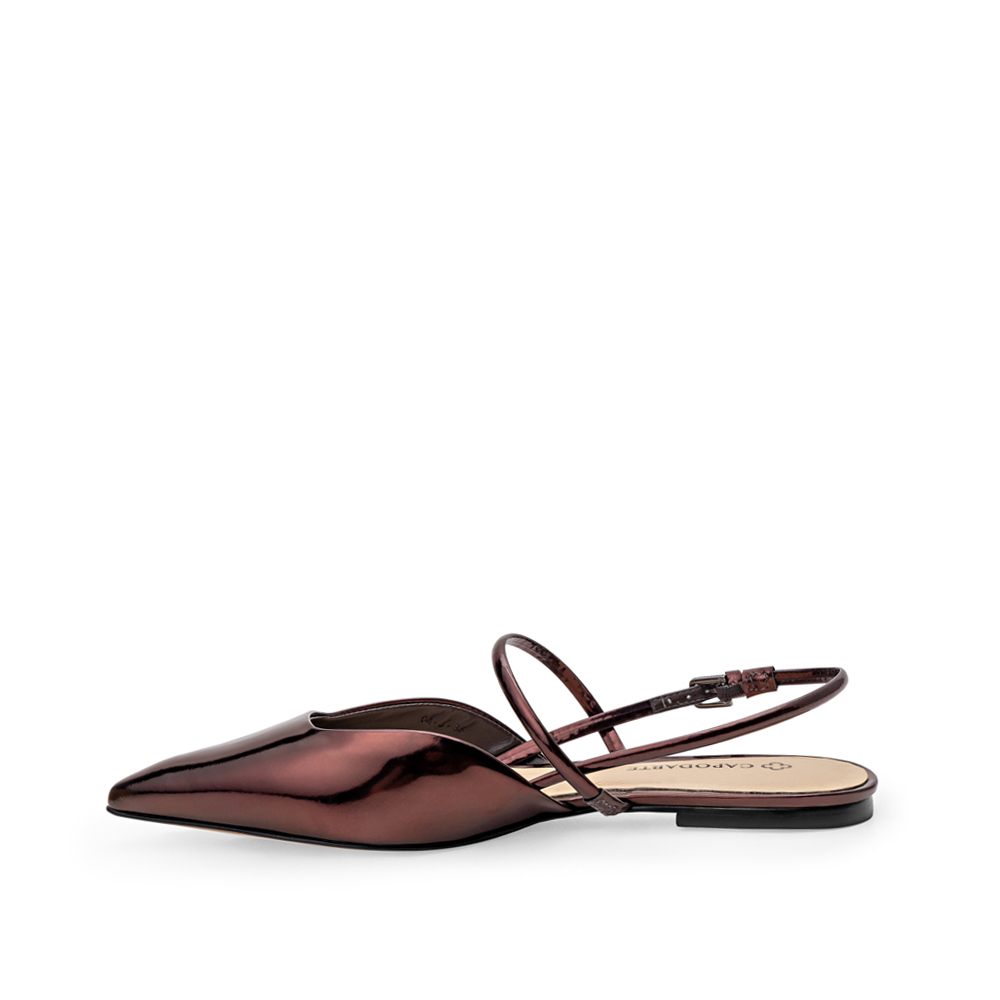 SAPATILHA SLINGBACK MARROM DE COURO SPECCHIO image number 2