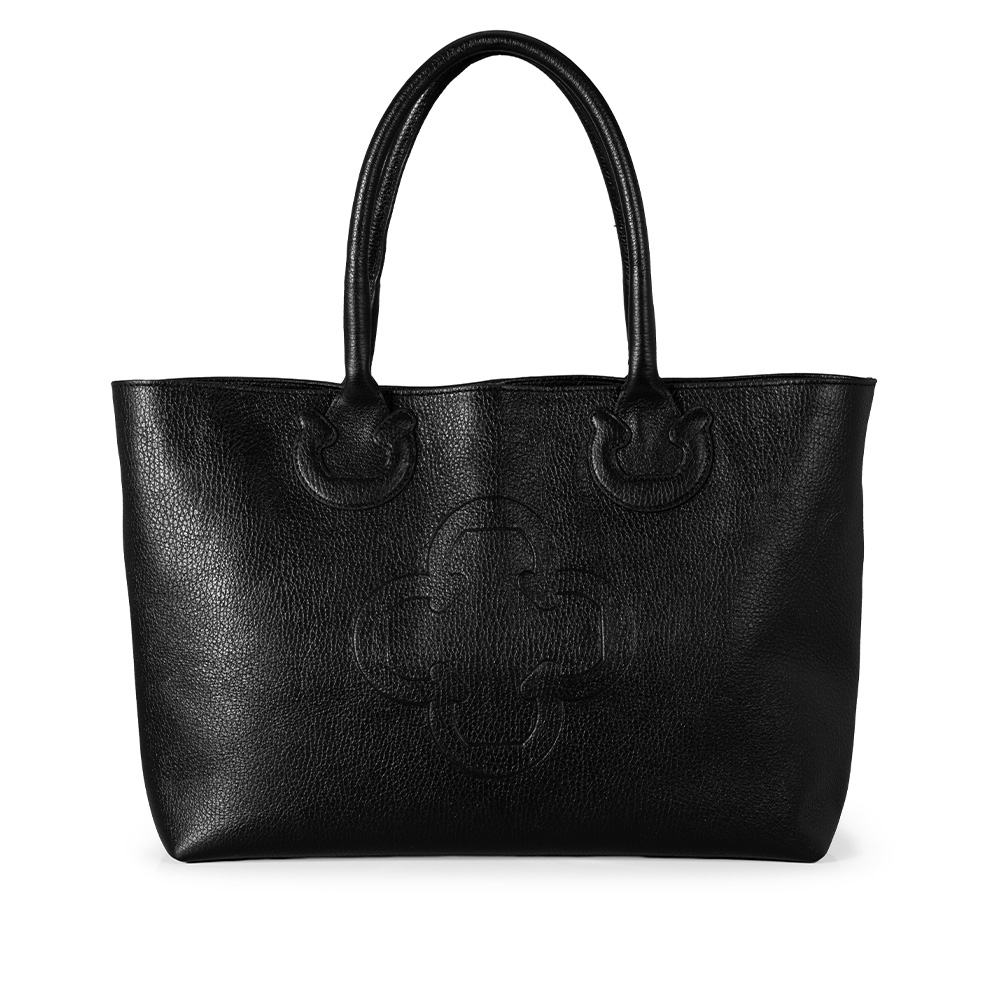 BOLSA SHOPPER PRETA DE COURO  + PORTA NOTEBOOK 13 POLEGADAS image number 1