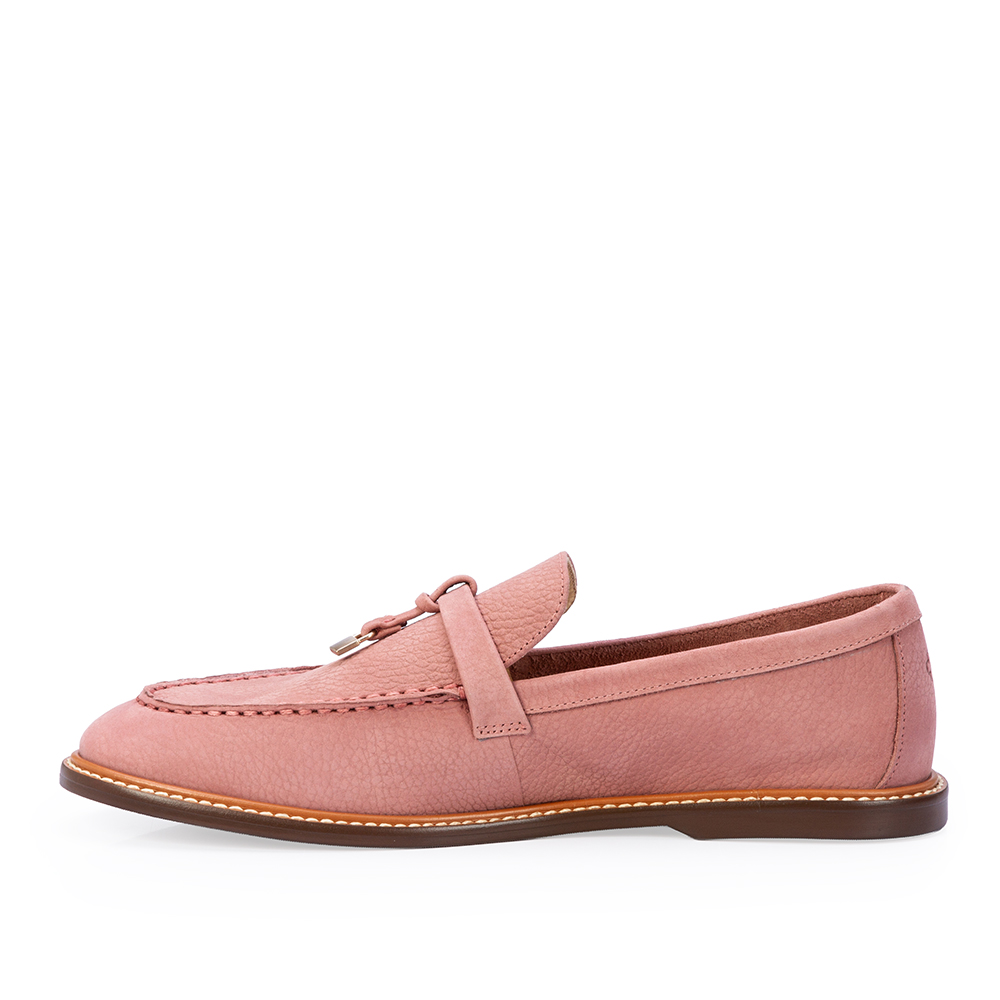 LOAFER MOCASSIM ROSA MALVA DE COURO NOBUCK image number 2