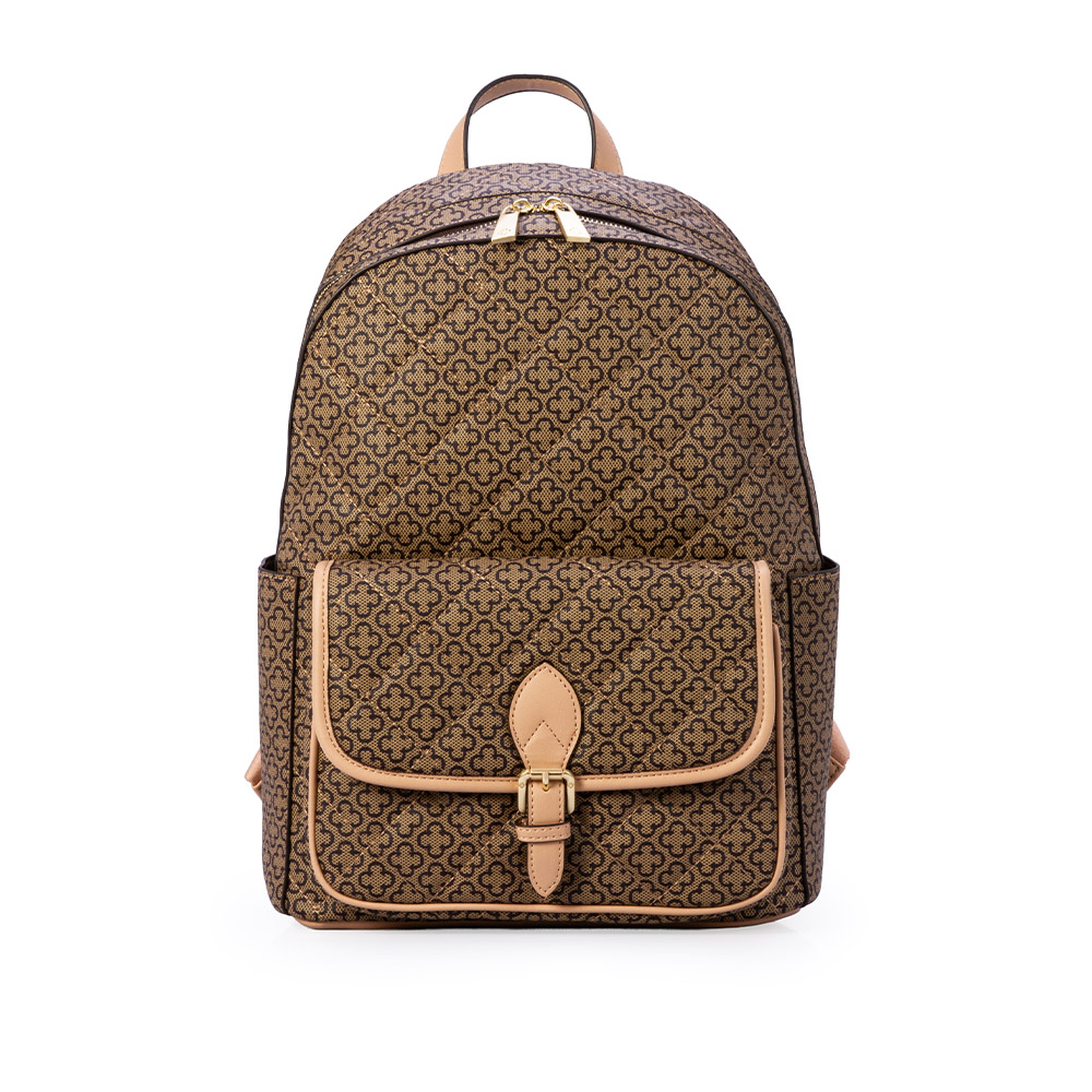 MOCHILA FEMININA BEGE MONOGRAMA image number 0