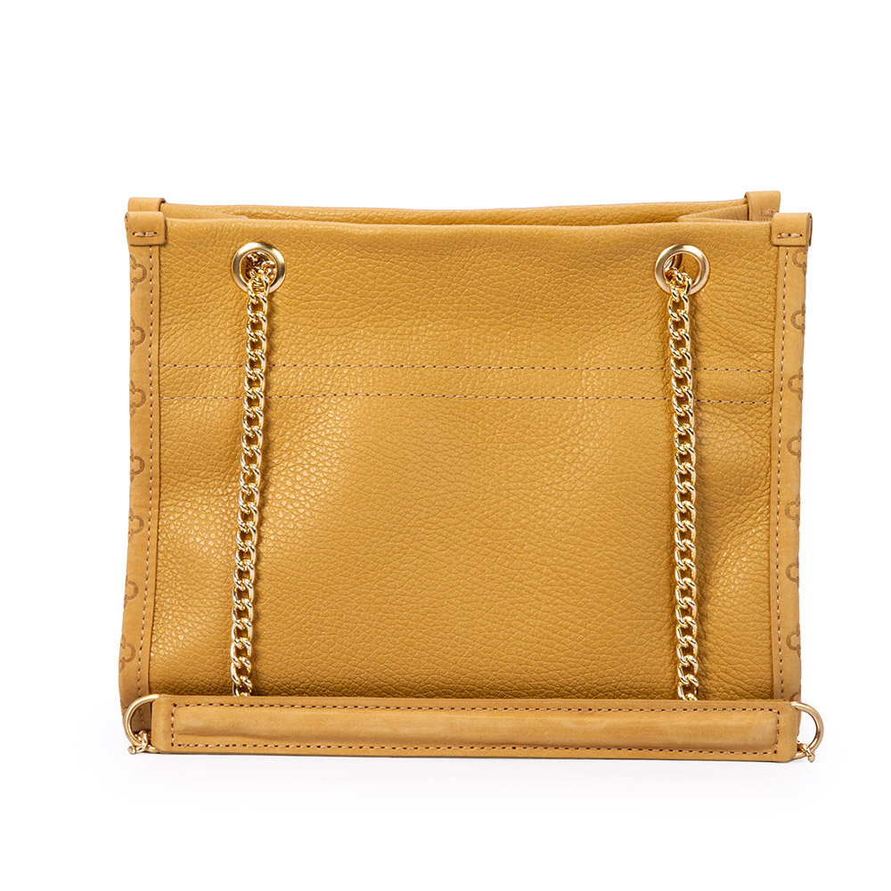 BOLSA M&Eacute;DIA COURO NOBUCK BEGE SAVANA SHOULDER BAG image number 2