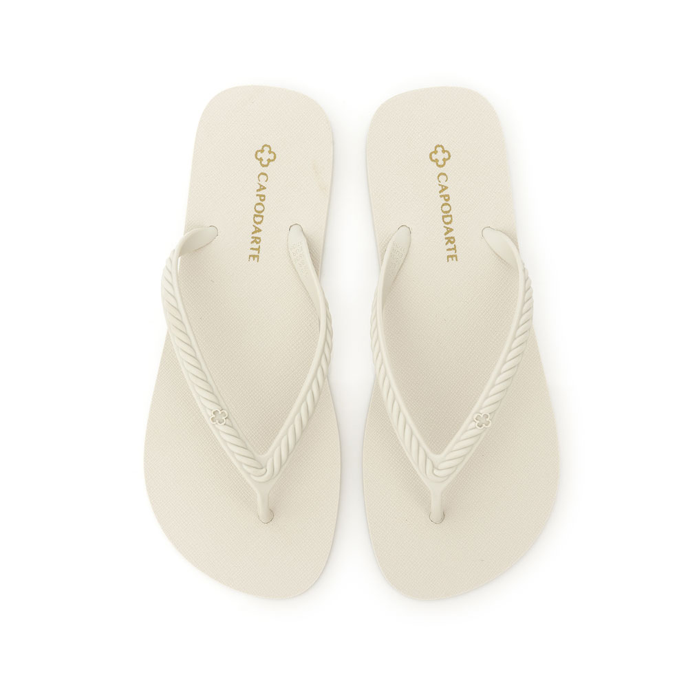 CHINELO DE DEDO BEGE VANILLA TRAMADO image number 4