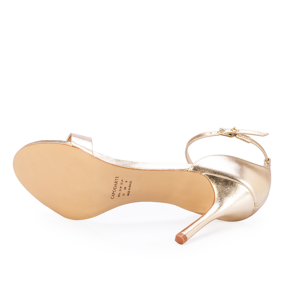 SAND&Aacute;LIA DE TIRA DOURADA SALTO ALTO COURO image number 3