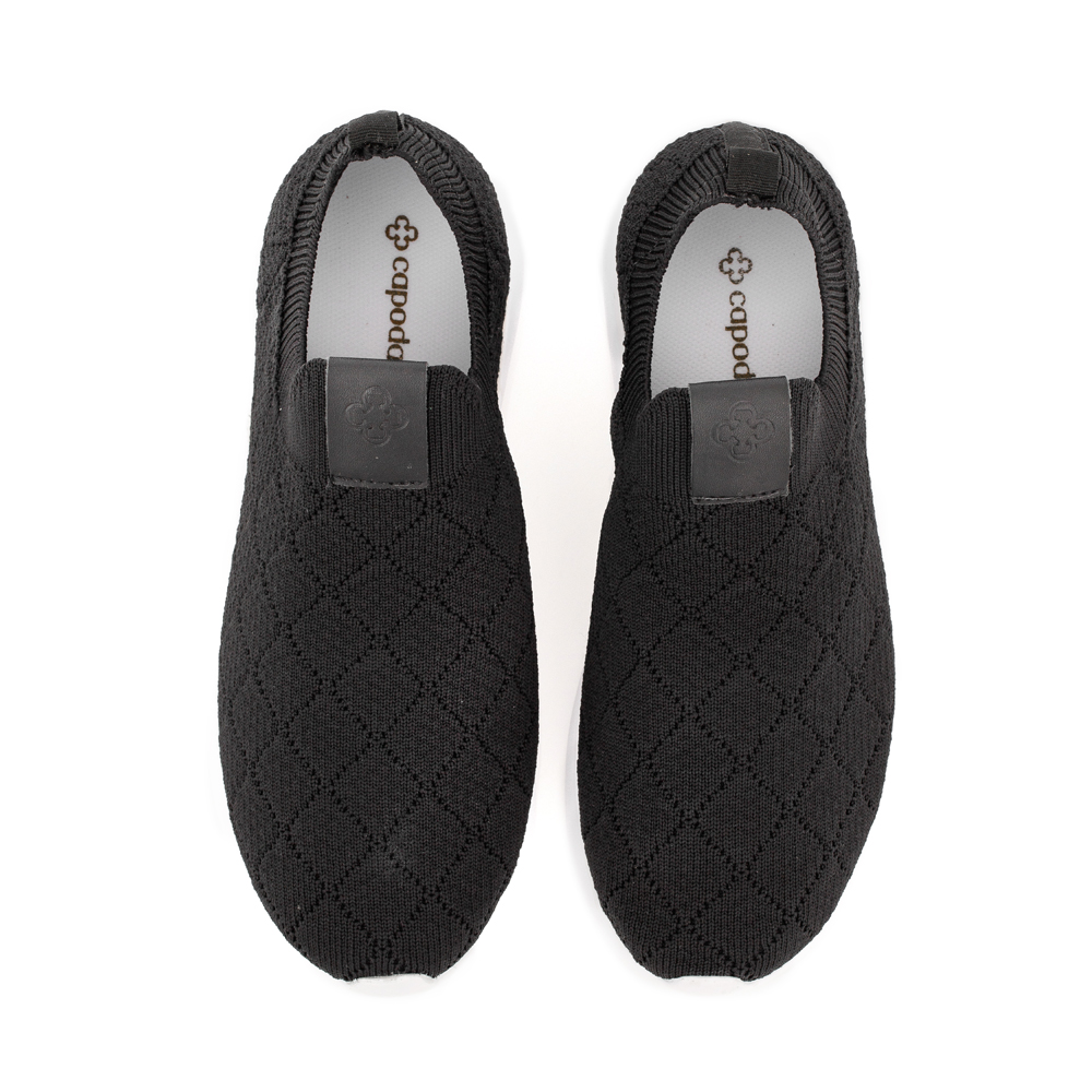 TÊNIS SLIP ON KNIT MATELASSÊ PRETO FEMININO image number 4