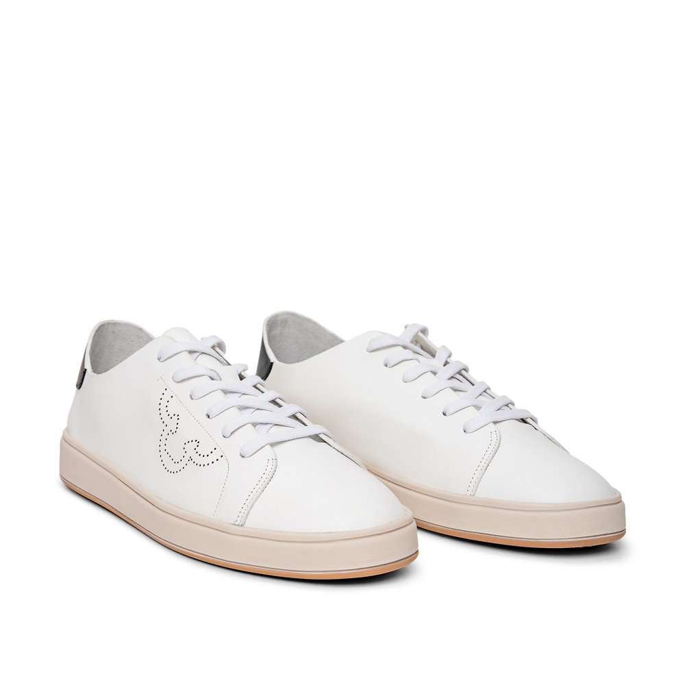 T&Ecirc;NIS FEMININO BRANCO DE COURO AMARRA&Ccedil;&Atilde;O image number 2