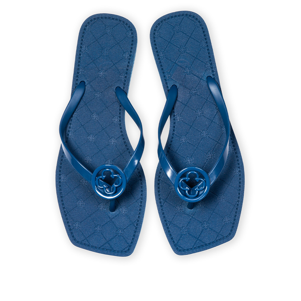 CHINELO DE DEDO BICO QUADRADO AZUL DENIM image number 4