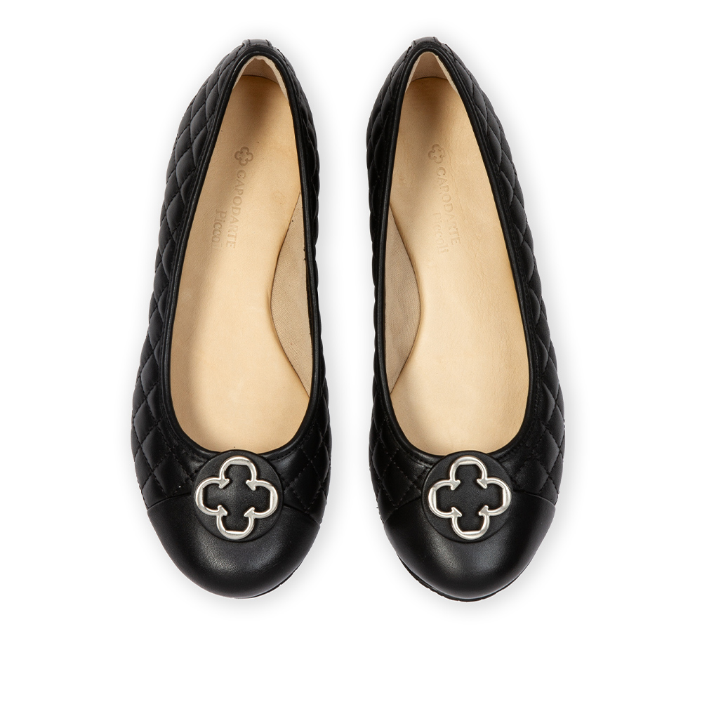 SAPATILHA CATHERINE INFANTIL COURO PRETA image number 4