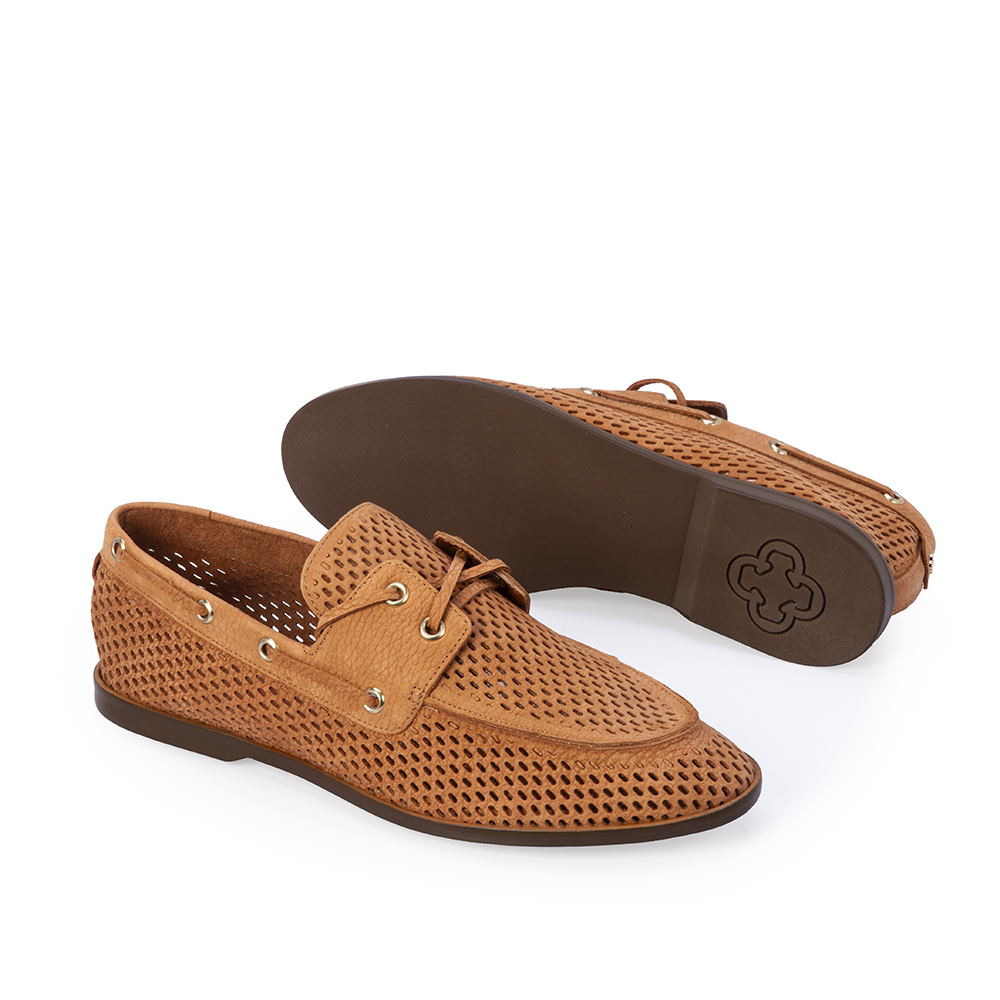 LOAFER MOCASSIM CARAMELO DE COURO NOBUCK image number 3