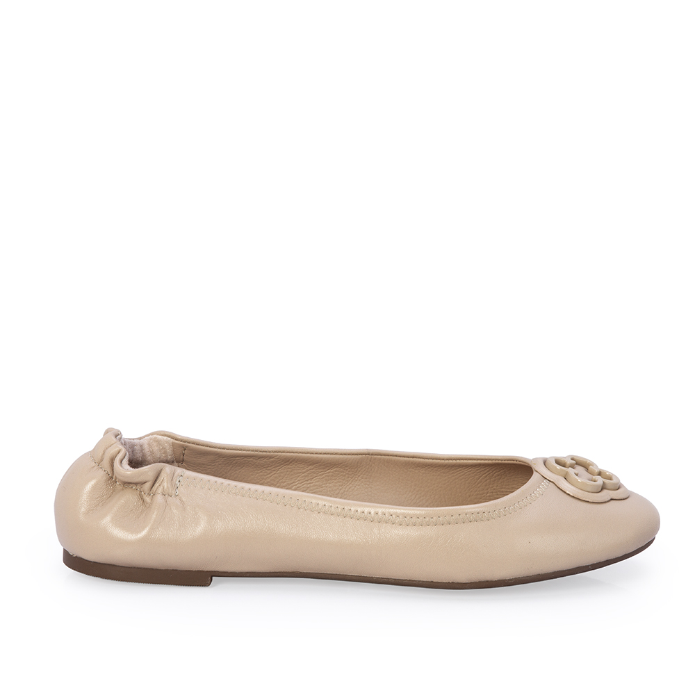 SAPATILHA CATHERINE BAILARINA COURO NUDE image number 0