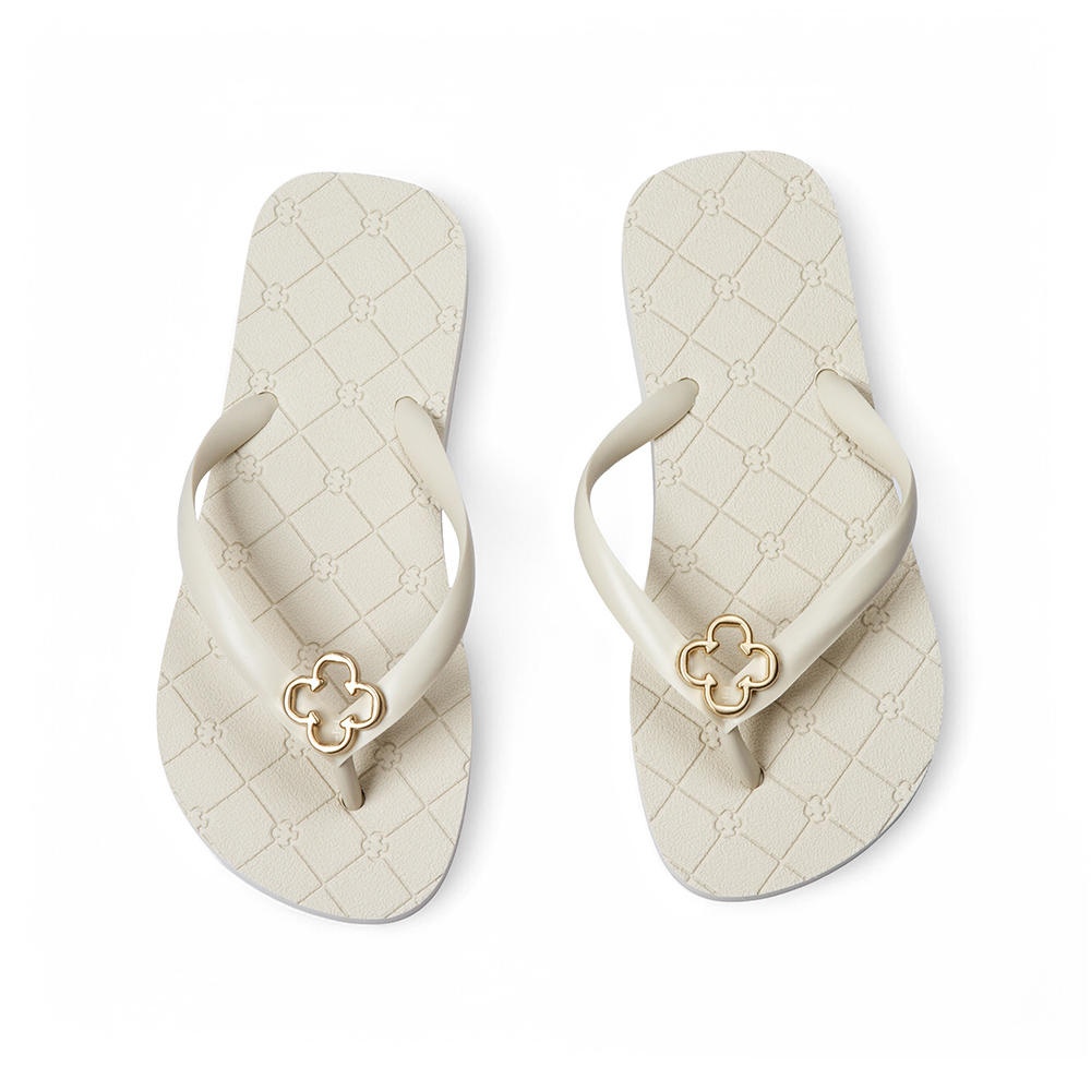 CHINELO INFANTIL BEGE VANILLA MONOGRAMA image number 4