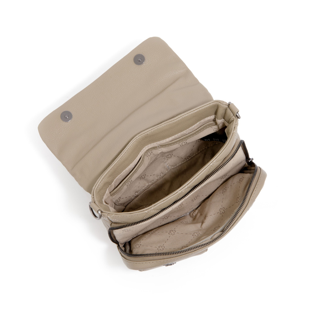 BOLSA TIRACOLO VERDE DE COURO MATELASS&Ecirc; image number 4