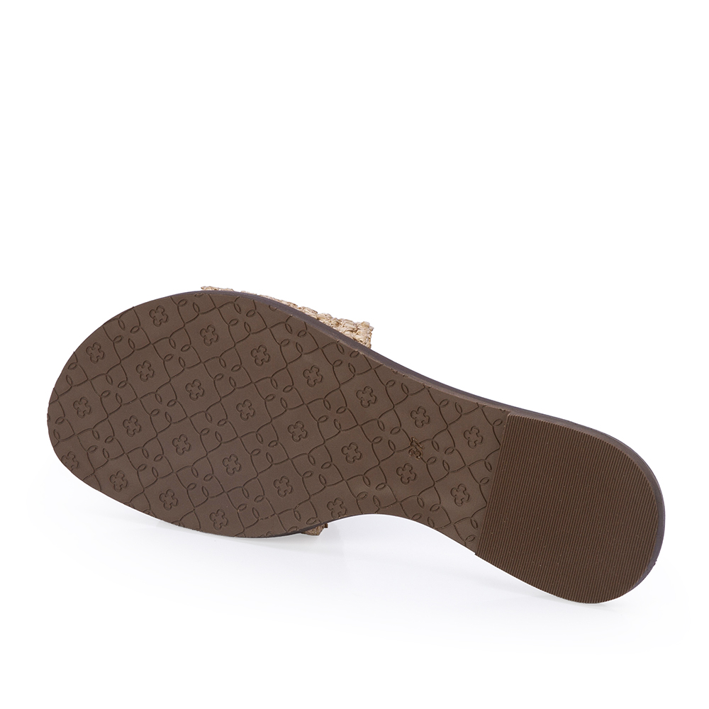 CHINELO SLIDE NUDE SEDA TRAMADO image number 3