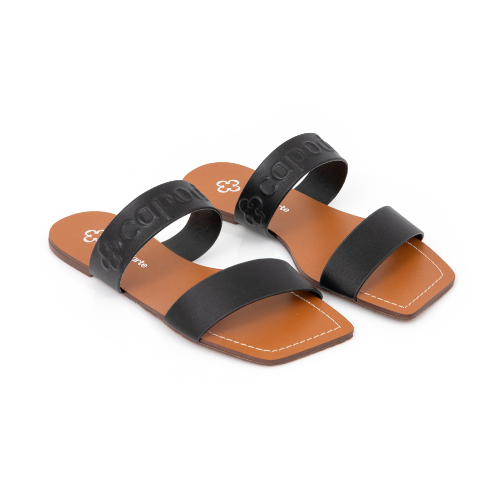 CHINELO RASTEIRO PRETO BICO QUADRADO image number 1