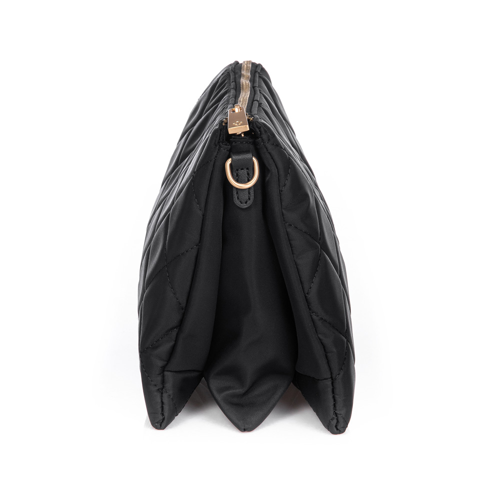 BOLSA PRETA NYLON TRANSVERSAL SHOULDER image number 1