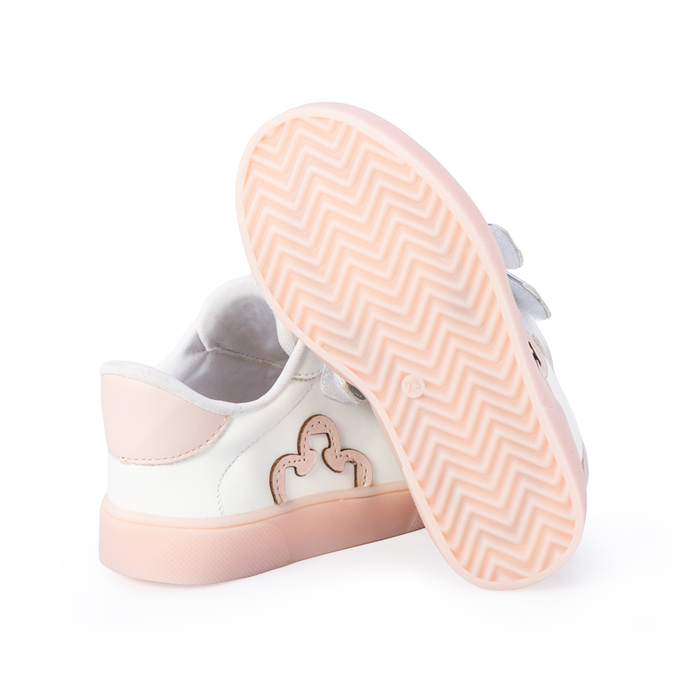 T&Ecirc;NIS BEB&Ecirc; BRANCO E PRATA COM VELCRO image number 3