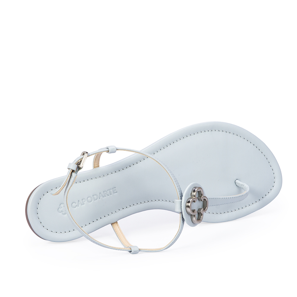 SAND&Aacute;LIA RASTEIRA AZUL TURMALINA DE COURO image number 4